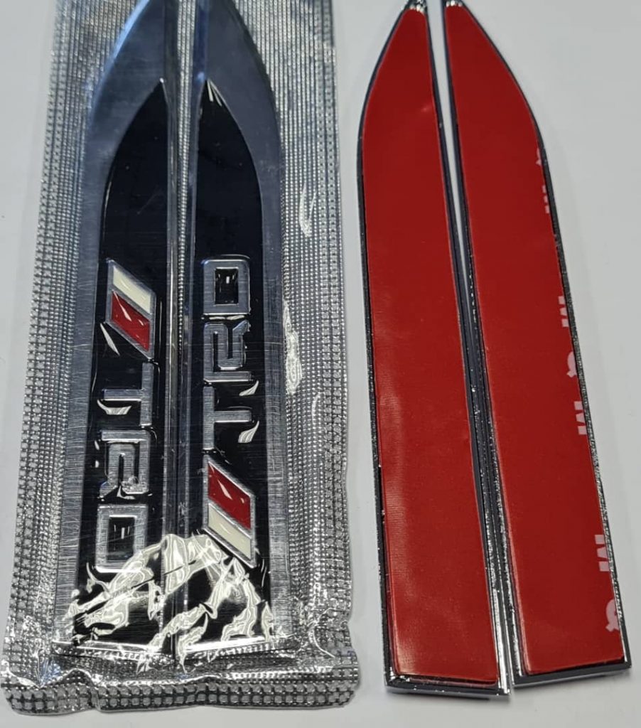 Toyota trd fender badges 11 3