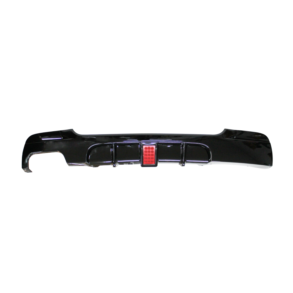 BMW E92 LED DIFFUSER DOUBLE PIPE SINGLE OUTLET GLOSS BLACK BMWE92DIFFLSD
